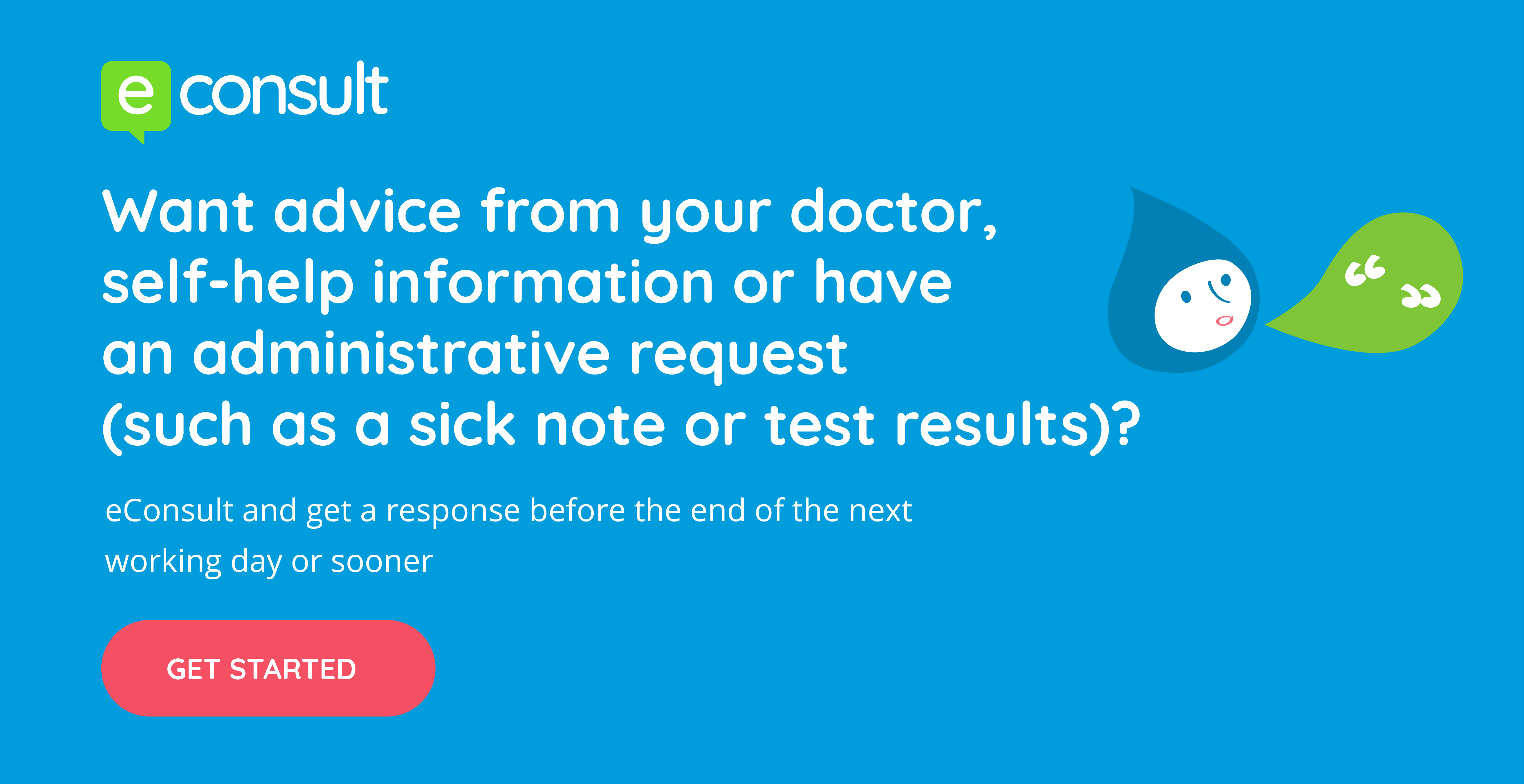 click here to get advice from your gp online with econsult